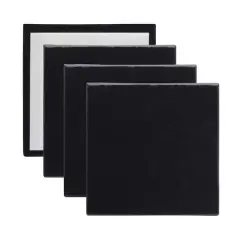 4 Pack 4" x 4"&nbsp;Mini Canvas Panels by Artist's Loft&trade; Necessities&trade; Black