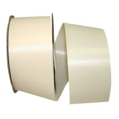 JAM Paper 2.5" x 100yd. Plastic Florentine Ribbon Ivory