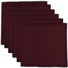 DII&reg; Ribbed Cotton Placemats, 6ct. Blackberry