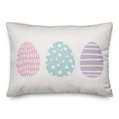 Tri Eggs 3 14" x 20" Indoor / Outdoor Pillow