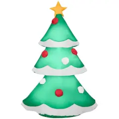 3.5ft. Airblown&reg; Inflatable Christmas Tree with Snowy Layers