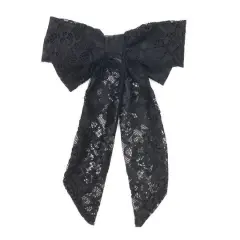 Black Lace Hair Bow by Celebrate It&trade;
