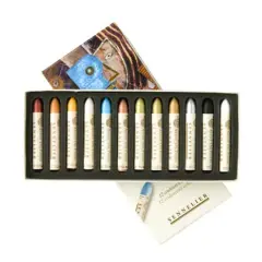 Sennelier 12 Color Iridescent Oil Pastel Set
