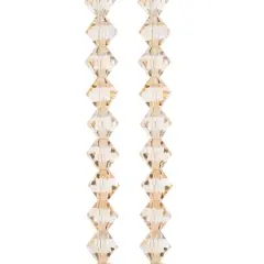 Preciosa Glass Crystal Bicone Beads, 8mm by Bead Landing&trade; Honey