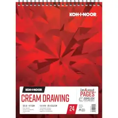 Koh-I-Noor&reg; Cream Spiral Drawing Pad