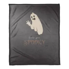 Get Spooky Ghost Fleece Throw