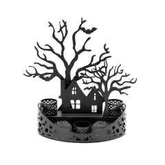 Black Haunted House Tealight Candle Holder by Ashland&reg;