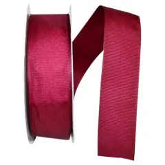 The Ribbon Roll 1.5" x 50yd. Grosgrain Solid Ribbon Wine