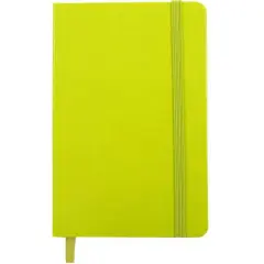JAM Paper Large Hardcover Notebook with Elastic Band Green Apple