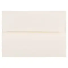 JAM Paper A6 Strathmore Invitation Envelopes, 50ct. Natural White Laid