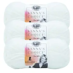 3 Pack Lion Brand&reg; Vanna's Choice&reg; Solid Yarn White