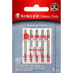 SINGER&reg; Heavy Duty Sewing Machine Needles, 5ct.