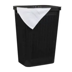 Mind Reader 18" x 24" Slim Laundry Hamper Black