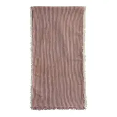 Hello Honey&reg; 72" Red & White Stripes Brushed Cotton Table Runner with Fringe