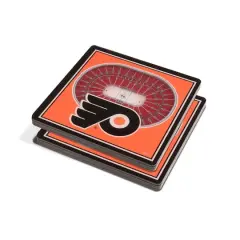 NHL 3D StadiumView Coasters, 2ct. Philadelphia Flyers
