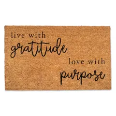 Live WIth Gratitude Love With Purpose 30" x 18" Door Mat