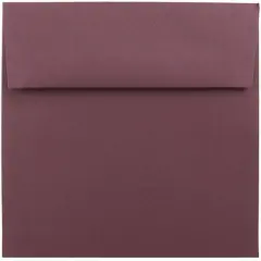JAM Paper 5.5" x 5.5" Square Invitation Envelopes, 25ct. Burgundy