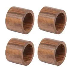 DII&reg; Wood Band Napkin Rings, 4ct.