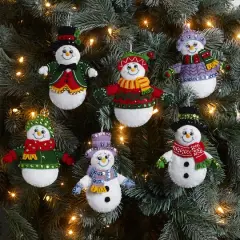 Bucilla&reg; Snow Much Fun Felt Ornaments Applique Kit