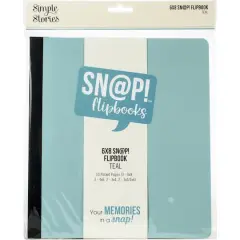 Simple Stories&trade; Sn@p!&trade; Flipbook Album, 6" x 8" Teal