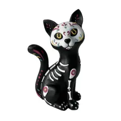 8.75" Day of the Dead Sitting Skeleton Cat Tabletop D&eacute;cor by Ashland&reg;