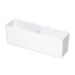 Medium White Pegboard Storage Bin by Simply Tidy&reg;