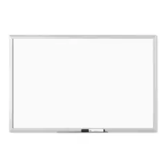 U Brands Silver Aluminum 36" x 24" Framed Magnetic Dry Erase Board