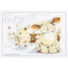 RTO Cross-stitch Kit with printed background "Hop-corn"