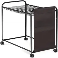 NEX&trade; Black 20-Hanger Rolling Trolley Closet Organizer