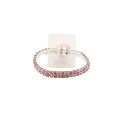 Jam Paper Sophisticated Lady Floral Bracelet Pink