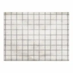 Slate Windowpane Pattern 18" x 14" Cotton Twill Placemat