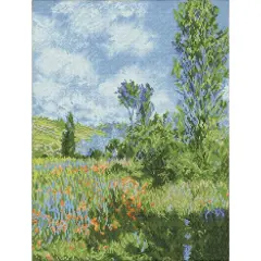 Diamond Dotz&reg; Intermediate View of Vetheuil (apr&egrave;s Claude Monet) Diamond Facet Art Kit