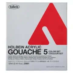 Holbein Artist Acrylic Gouache Assorted Colors Basic Introductory Set