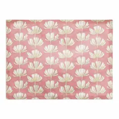 Pink Floral Pattern 18" x 14" Cotton Twill Placemat