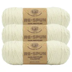 3 Pack Lion Brand&reg; Re-Spun Recycled Yarn Whipped Cream