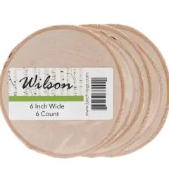 Wilson&reg; Enterprises 6" Birch Rounds, 6ct.