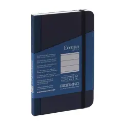 Fabriano&reg; EcoQua Plus Lined Fabric-Bound Notebook Navy