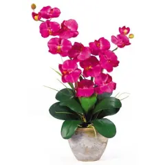 2ft. Double Moth Orchid Silk Flower Arrangement Pink Beauty