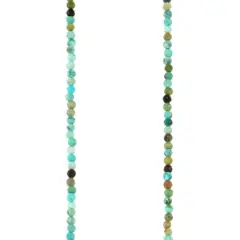 Faceted Turquoise Round Beads, 1.8mm by Bead Landing&trade;