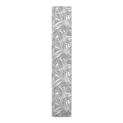 Tropical Leaves Table Runner Gray