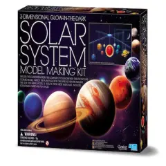 4M 3D Glow-In-The-Dark Solar System Model Making Science Kit