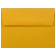 JAM Paper A6 Gold Yellow Invitation Envelopes, 100ct.