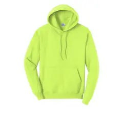Port & Company&reg; Neon Core Fleece Pullover Hooded Sweatshirt Neon Yellow