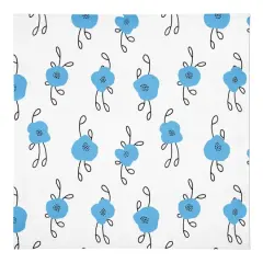 Blue Blooms 10" x 10" Cotton Twill Napkin