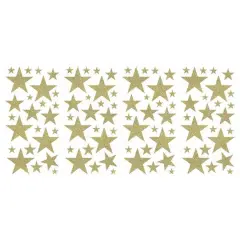 RoomMates Glitter Twinkle Stars Peel & Stick Wall Decals