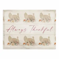 Turkey Always Thankful Poly Twill Placemat