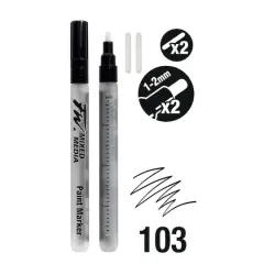 Daler-Rowney&reg; 103 Small 2 FW Empty Paint Marker Set