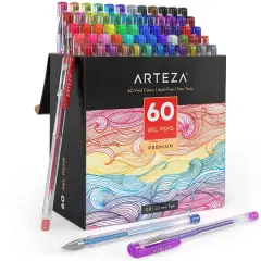 Arteza&reg; 60 Color Gel Pen Set