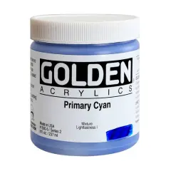 Golden&reg; Heavy Body Acrylic Paint, 8oz. Primary Cyan