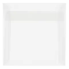 JAM Paper Clear Square Translucent Vellum Invitation Envelopes, 25ct.